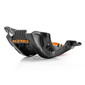 piastra paramotore acerbis gasgas 250 mc f 21 23 nera arancione