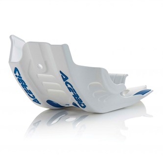 piastra paramotore acerbis husqvarna 450 fe 17 19 bianca blu