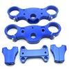 Piastre Sterzo pit bike 45/48 Interasse 165 CNC Blu in Sospensioni e Piastre