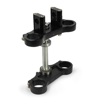 piastre sterzo tipo 45 48 interasse 160 standard nero riser 22 mm