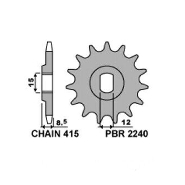 Pignone KTM 50 SX (06-24) 10 denti PBR
