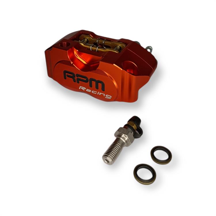 Pinza freno radiale 4 pistoncini RPM Arancione