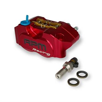pinza freno radiale 4 pistoncini rpm rossa