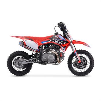 pit bike cross 110 rxf junior semi auto 1210 avviamento elettrico rosso
