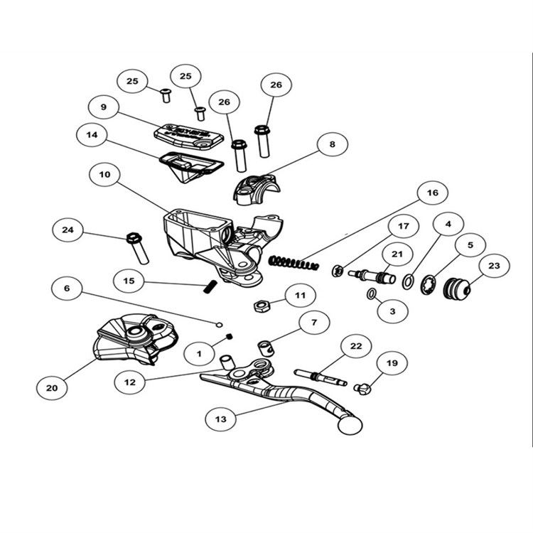 Cuffia pompa freno posteriore originale Ohvale GP0 EVO 110 Automatica (2024-2025) Formula