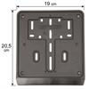 Porta targa per moto e scooter 177x177 mm in Portatarga, Specchi e Frecce