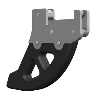 protezione disco posteriore dtc gasgas 125 mc 2024 2025 nero