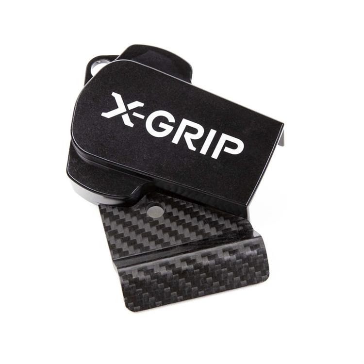 Protezione TPS Husqvarna 150 TE (2024-2025) Nero + carbonio - X-Grip