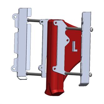 protezioni radiatore fantic 125 xe 2021 2025 alluminio