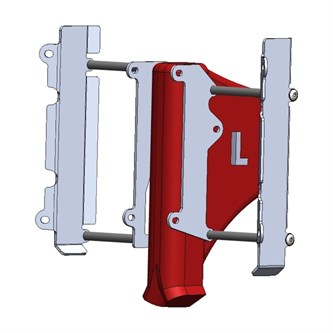 protezioni radiatore fantic 300 xe 2024 2025 alluminio