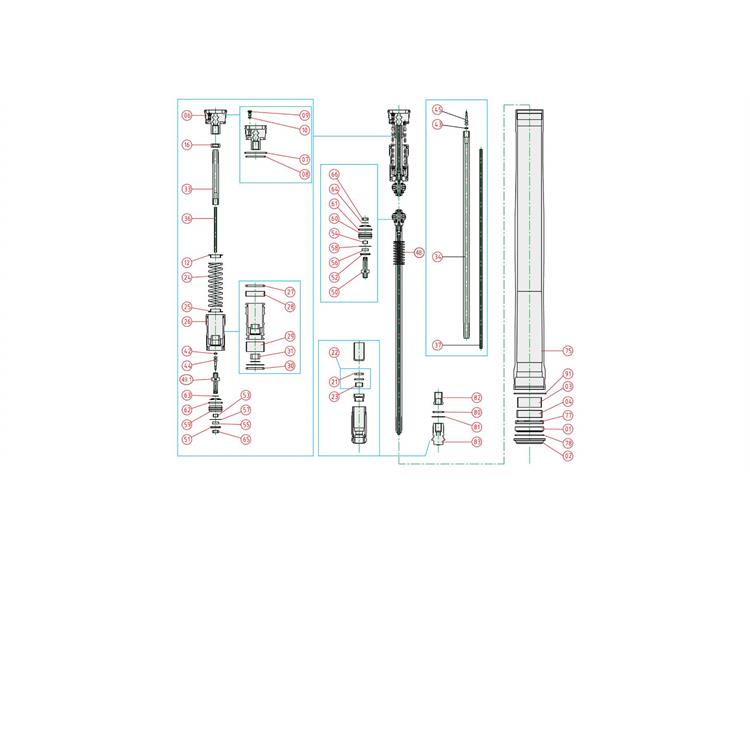 Ricambi forcella TM EN/MX 450 F (13-21) - Seeger paraolio (78)