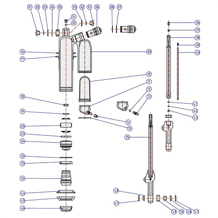 Ricambi mono Showa Honda CRF 250 R (2009) - Molla ritorno