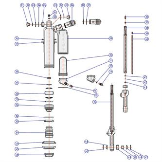 ricambi mono showa kawasaki kx 450 f 15 21 molla ritorno