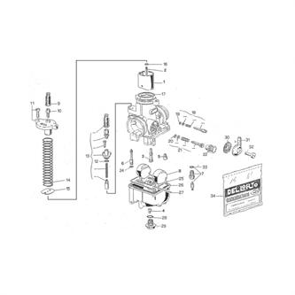 cappuccio cavo gas carburatore originale ohvale gp2 21 25 dellorto phbh 28