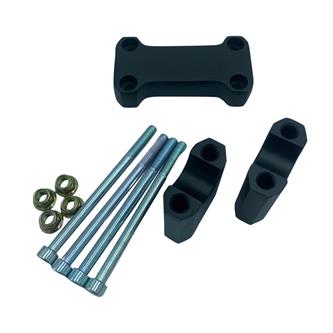 riser manubrio fissi 22 mm nero