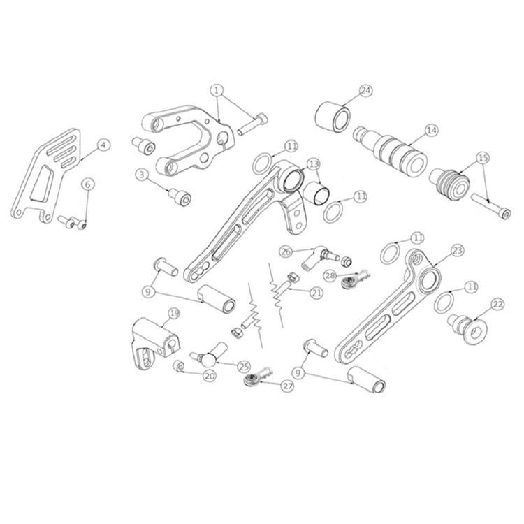 Rotula sinistra asta cambio originale Ohvale GP2 (2021-2025) 