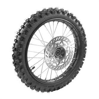 ruota anteriore pit bike 70 100 17 con cuscinetti 15mm completo