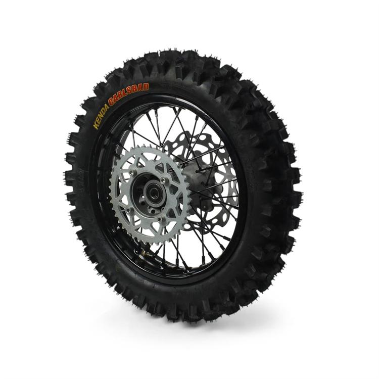 Ruota posteriore Kenda pit bike 80/100-12 cuscinetti 15mm completa