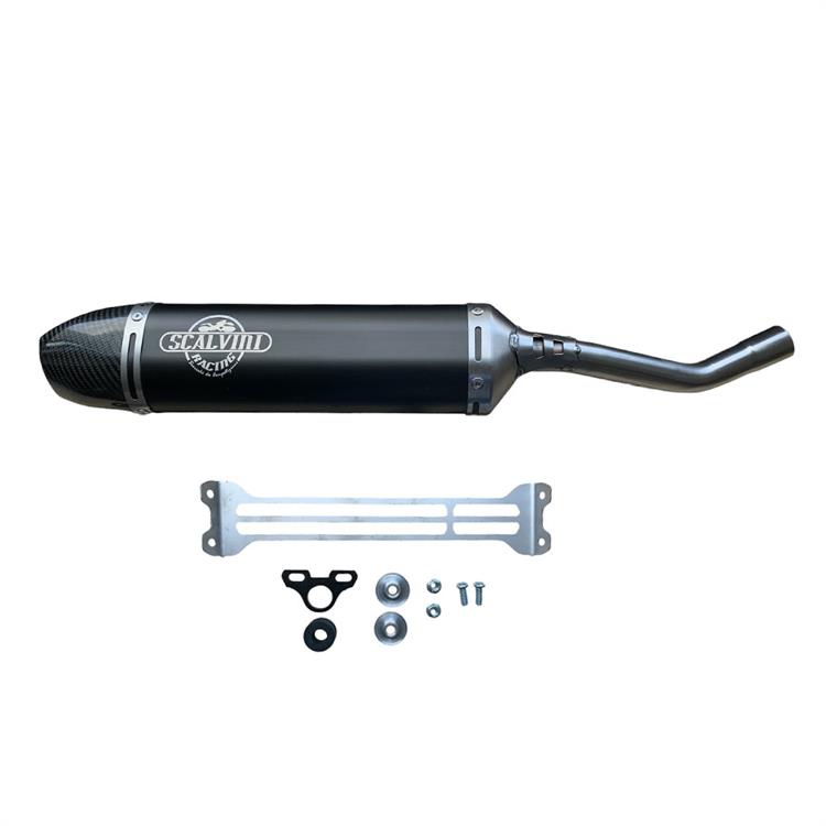 Scalvini HM 125 Rotax (2008-2016) - Silenziatore Nero-Carb
