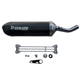 scalvini honda cr 125 00 07 silenziatore nero carb