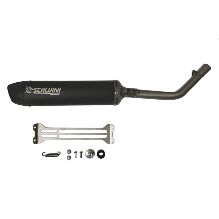 Scalvini Husqvarna 125 TE (14-16) - Silenziatore Nero-Carb