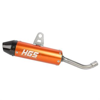 scarico hgs ktm 85 sx 25 silenziatore arancione carbonio