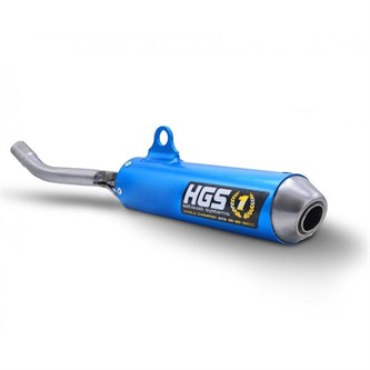 scarico hgs ktm 85 sx 25 silenziatore blu acciaio