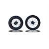Set Cerchi + Gomme 17/14 Perno ruota 15MM RACING 4 Rosso in Cerchi e Gomme