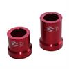 Set distanziali ruota cnc Rosso foro 15 lunghezze 33 e 23 mm in Cerchi e Gomme