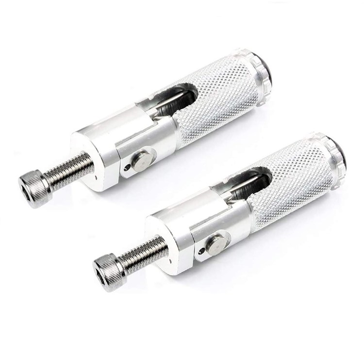 Set pedane richiudibili pit bike minigp Argento