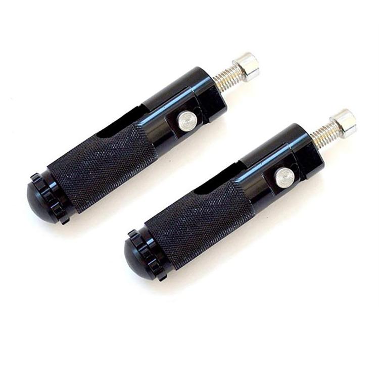 Set pedane richiudibili pit bike minigp Nero