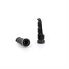 Set pedane tonde alluminio M8 Nero in Leve Pedane e Pedali