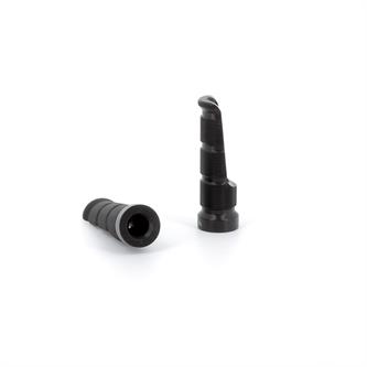 set pedane tonde alluminio m8 nero