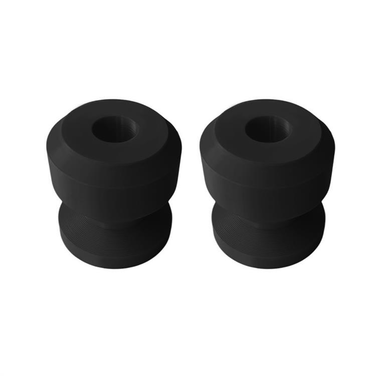 Set tamponi perno ruota M6 per cavalletto Nero