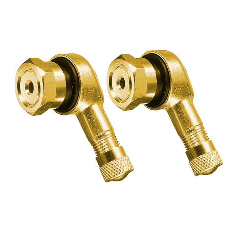 Set valvole 90° alluminio M10 Oro Race