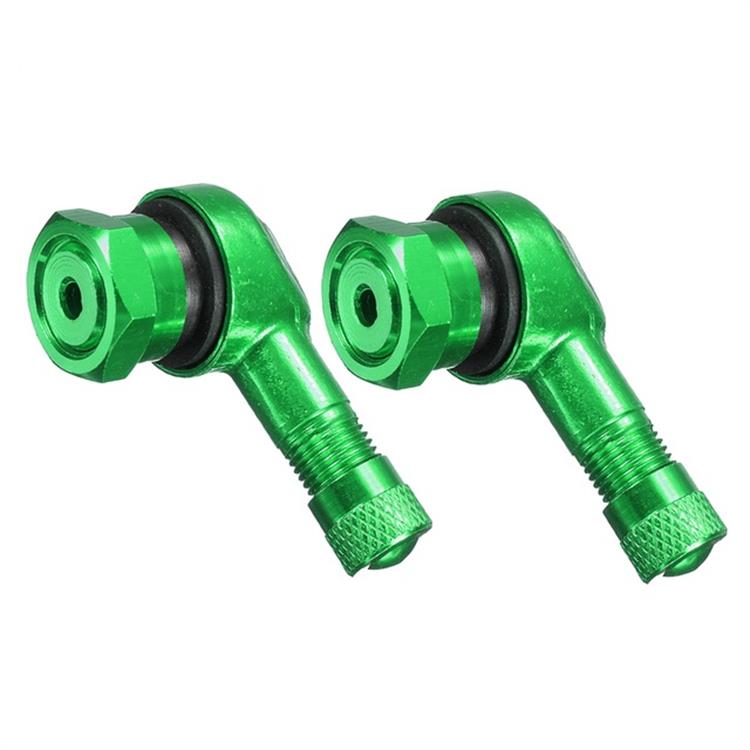 Set valvole 90° alluminio M10 Verde Race