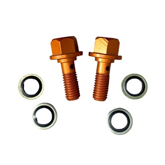 set viti olio 8 mm arancione