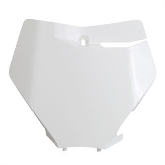 tabella portanumero anteriore ktm 125 sx 20 22 bianca