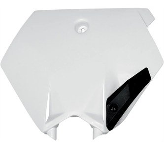 tabella portanumero anteriore ktm 85 sx 2004 2012 bianco