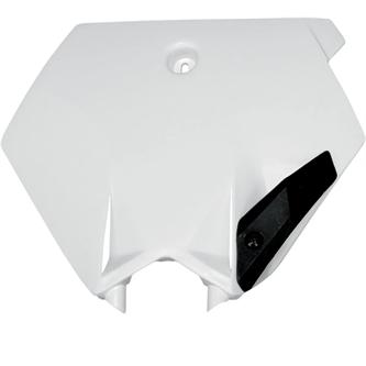 tabella portanumero anteriore ktm 85 sx 2004 2012 bianco