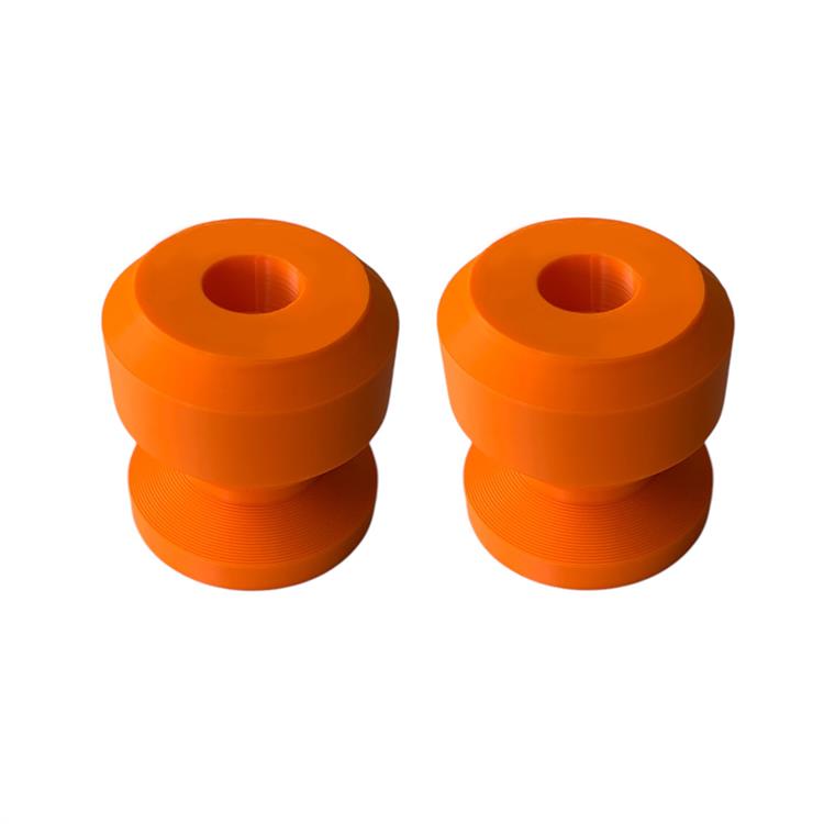 Set tamponi perno ruota M6 per cavalletto Arancioni