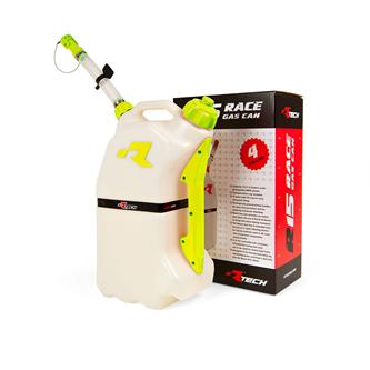 tanica carburante racetech con tubo flessibile 15lt giallo