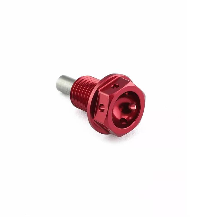 Tappo scarico olio Honda CBR 1000 RR R ABS Fireblade SP (20-23) ergal Rosso Pro Bolt