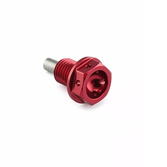 tappo scarico olio magnetico ergal rosso m12x15 l 15