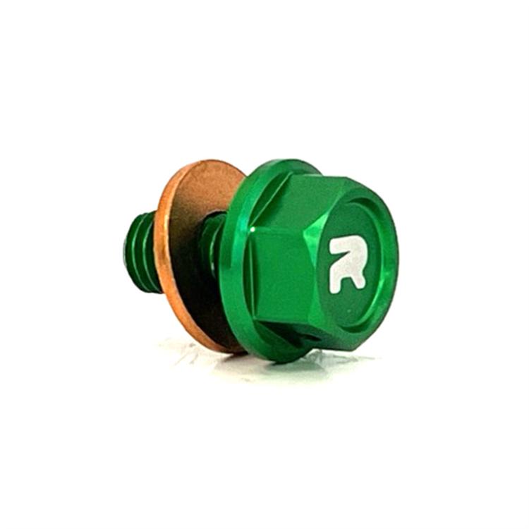 Tappo scarico olio magnetico Kawasaki KX 450 F (19-23) verde