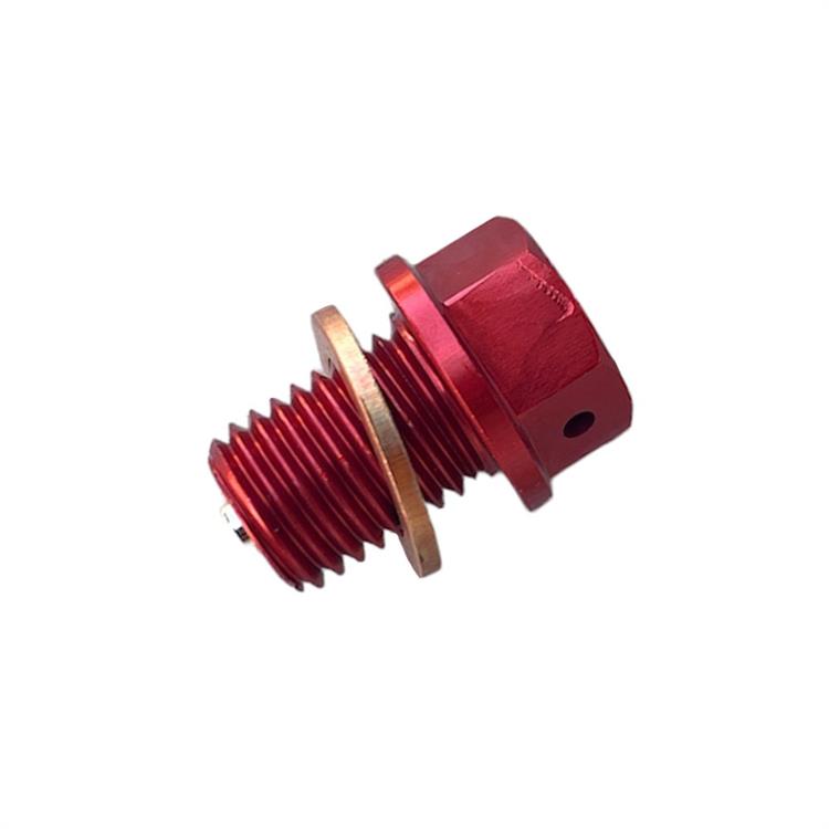 Tappo scarico olio magnetico Yamaha YZ 250 (97-24) Rosso