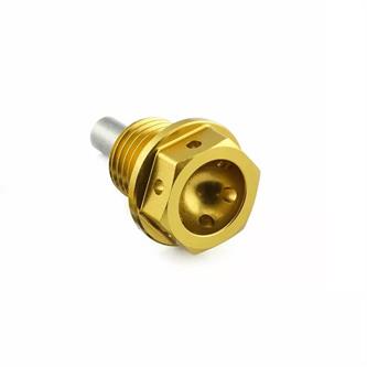 tappo scarico olio yamaha fz6 600 s fazer 04 06 ergal oro pro bolt