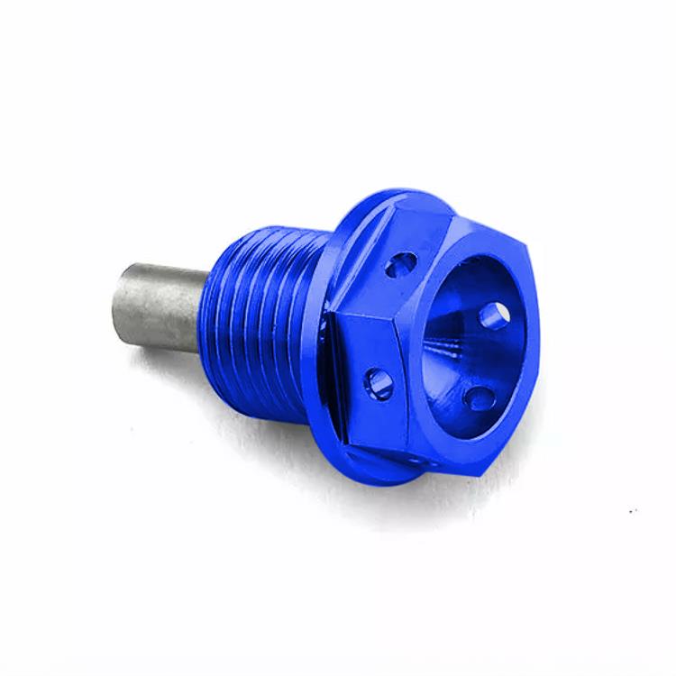 Tappo scarico olio Yamaha YZF R1 1000 SP (06) ergal Blu Pro Bolt