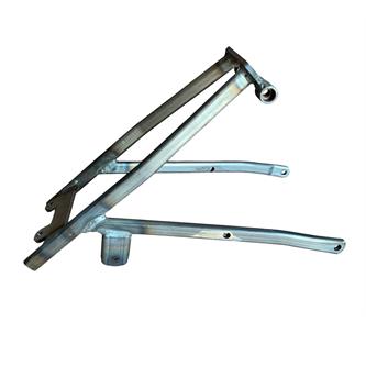 telaietto posteriore in acciaio grezzo pit bike yes