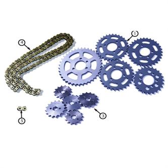 corona ergal duro 420 23 denti originale ohvale gp0 evo 22 25